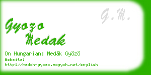 gyozo medak business card