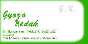 gyozo medak business card